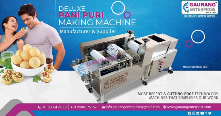 Deluxe Panipuri Making Machine in Ahmedabad