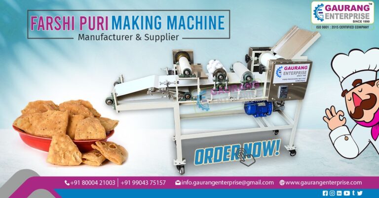 Supplier of Farsi Puri Making Machine in Ahmedabad