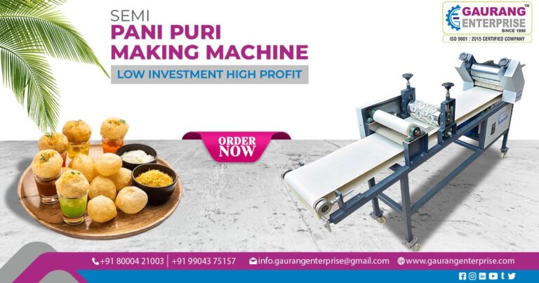 Supplier of Semi Pani Puri Making Machine in Vadodara