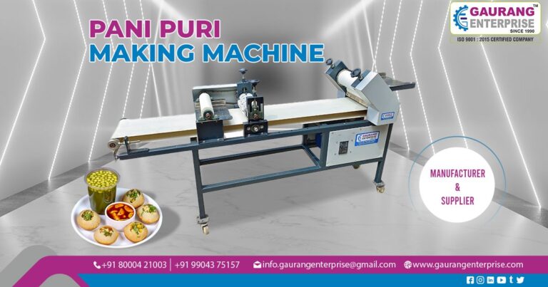 Supplier of Pani Puri Making Machine in Bhavnagar