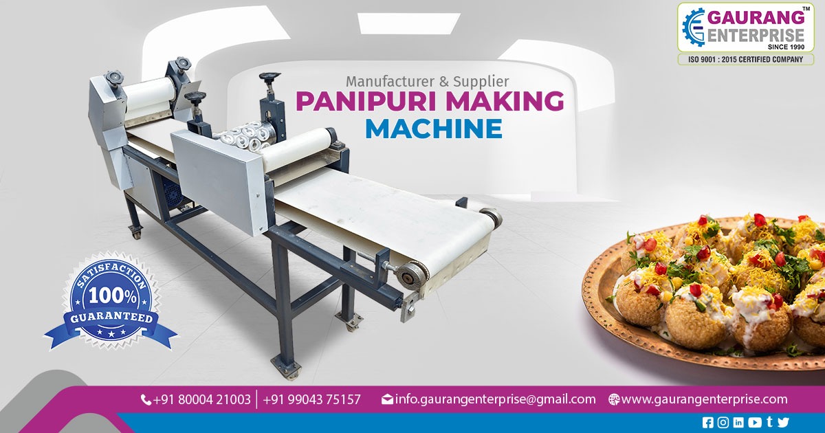 Supplier of Pani Puri Making Machine in Anand