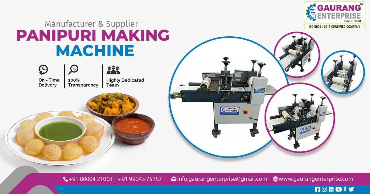 Panipuri making machine Supplier in Gujarat