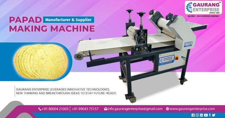 Supplier of Papad Making Machine in Maharashtra