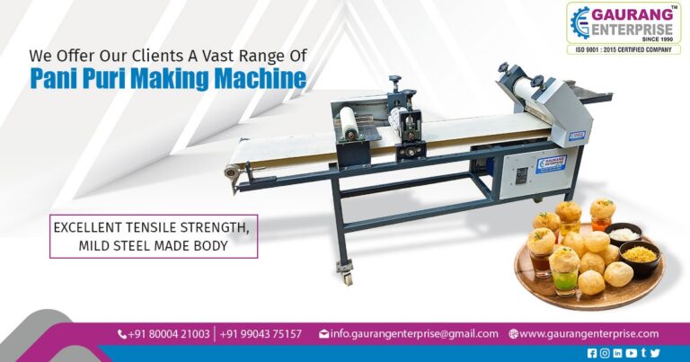 Supplier of Pani Puri Making Machine In Kerala