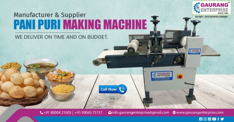 Supplier of Pani Puri Making Machine In Gujarat