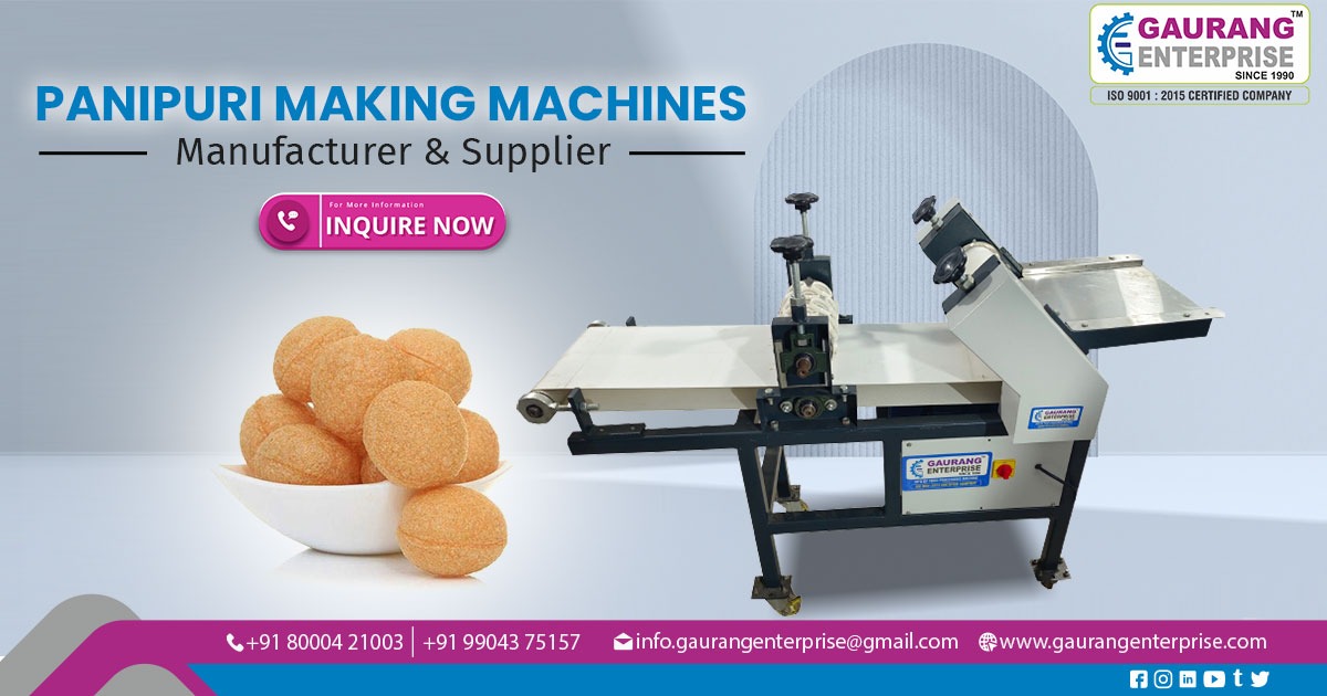 Supplier of Pani Puri Making Machine In Palanpur