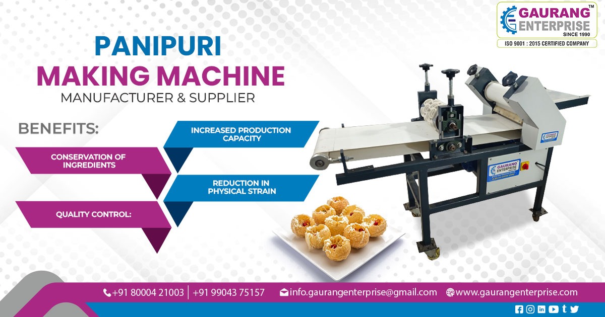 Supplier of Pani Puri Making Machine in Bihar