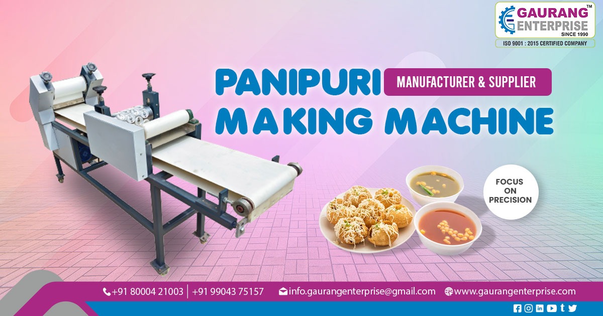 Supplier of Pani Puri Making Machine in Kolkata
