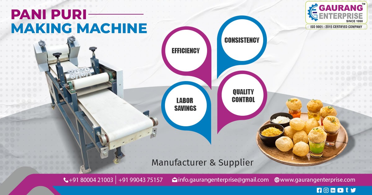Supplier of Pani Puri Making Machine in Chennai