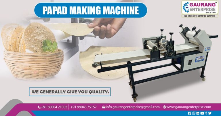 Supplier of Papad Making Machine in Madhya Pradesh