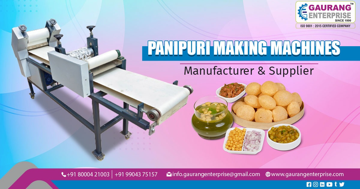 Supplier of Pani Puri Making Machines in Hyderabad