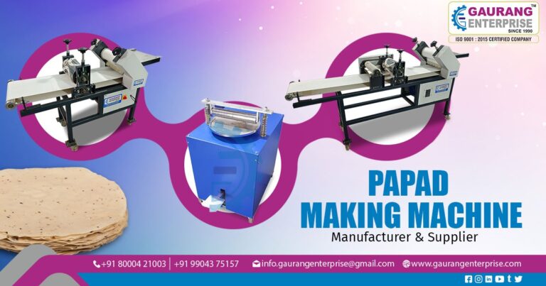 Papad Making Machine Supplier in Chennai