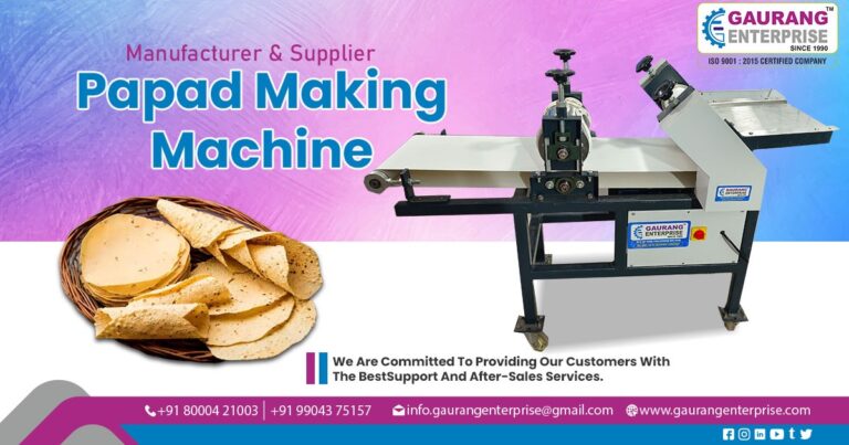 Supplier of Papad Making Machine in Uttar Pradesh