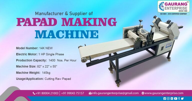 Automatic Papad Making Machine in Pune