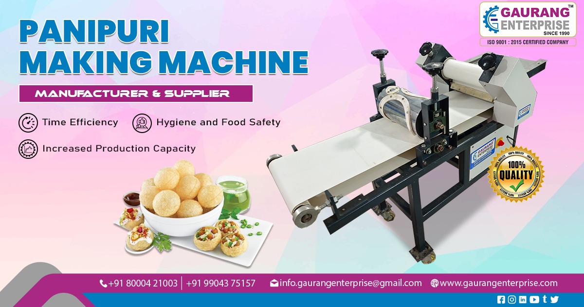 Supplier of Pani Puri Making Machine in Gwalior