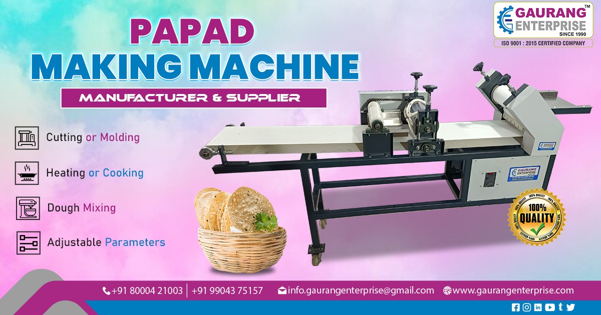 Automatic Papad Making Machine Suppliers in Srinagar