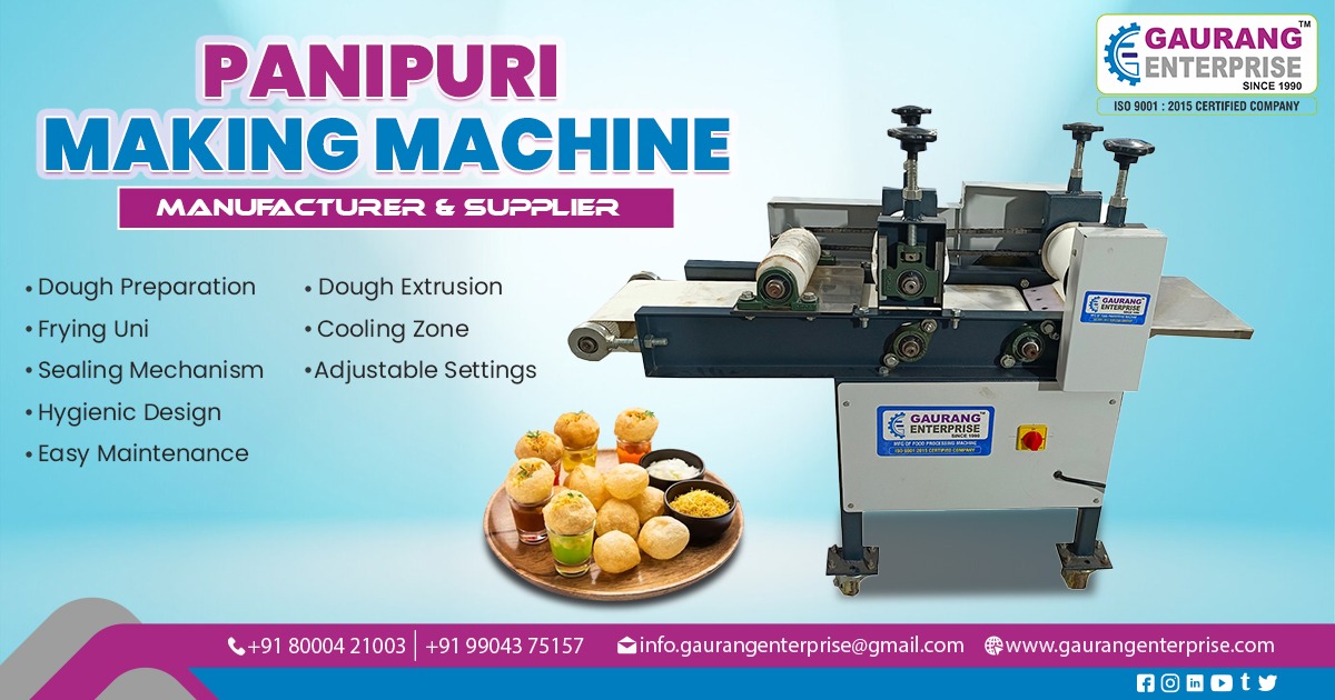 Supplier of Pani Puri Making Machines in Madhya Pradesh