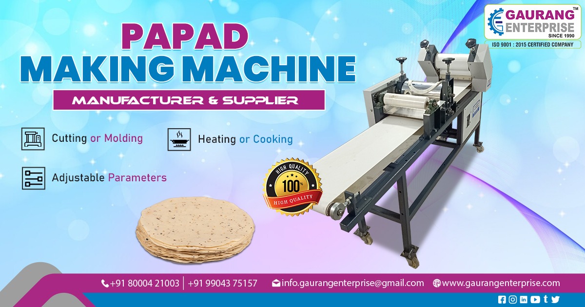 Supplier of Papad Making Machine in Patna