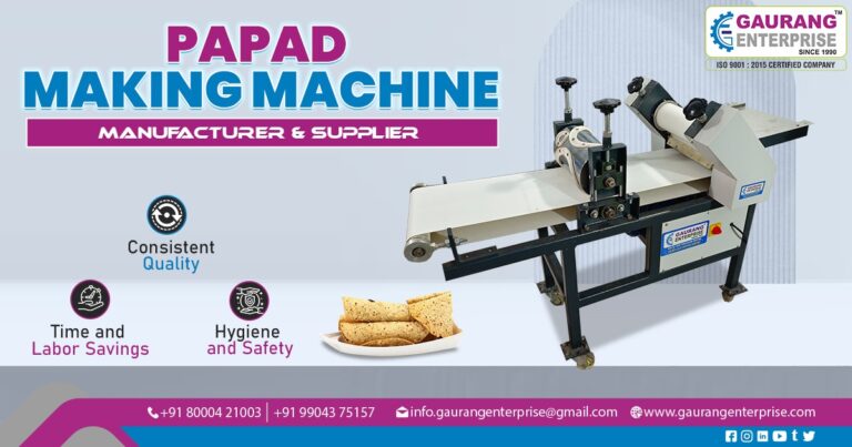 Fully Automatic Papad Making Machine