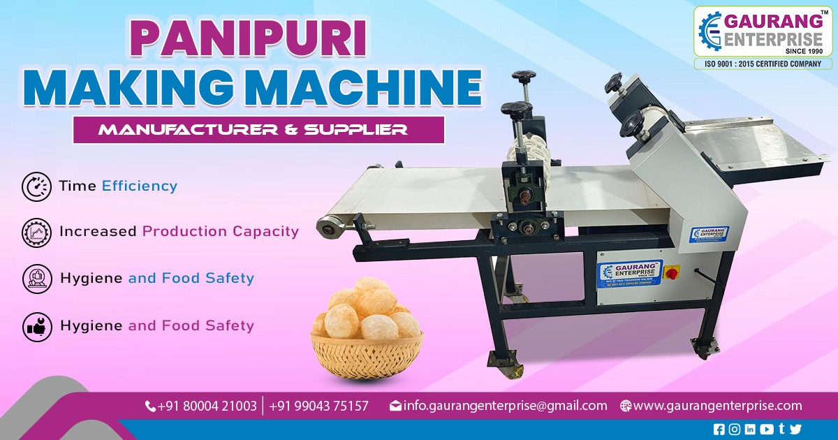 Supplier of Pani Puri Making Machine in Chhattisgarh