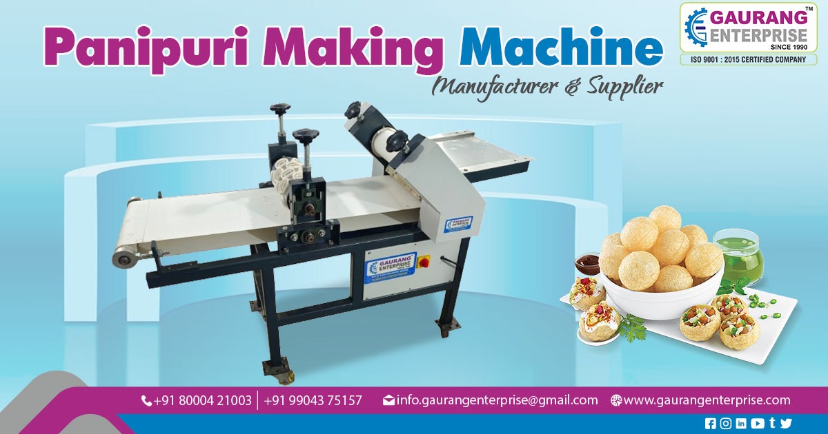 Pani Puri Making Machine in Shahjahanpur
