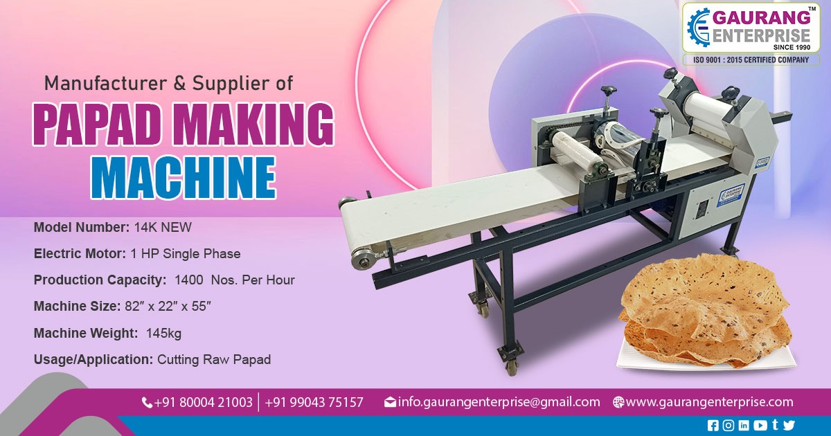 Papad Making Machine in Visakhapatnam