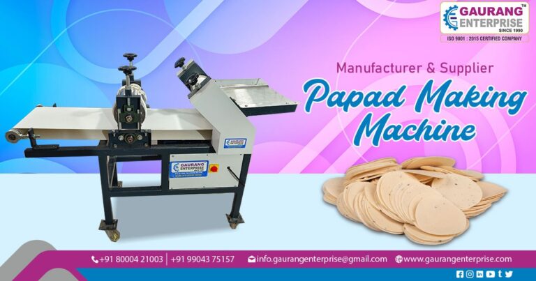 Papad Making Machine Supplier in Valsad