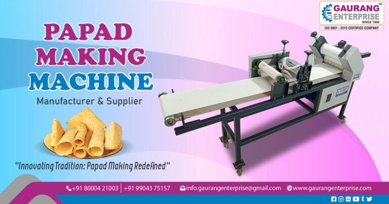 Supplier of Papad Making Machine in Bharuch