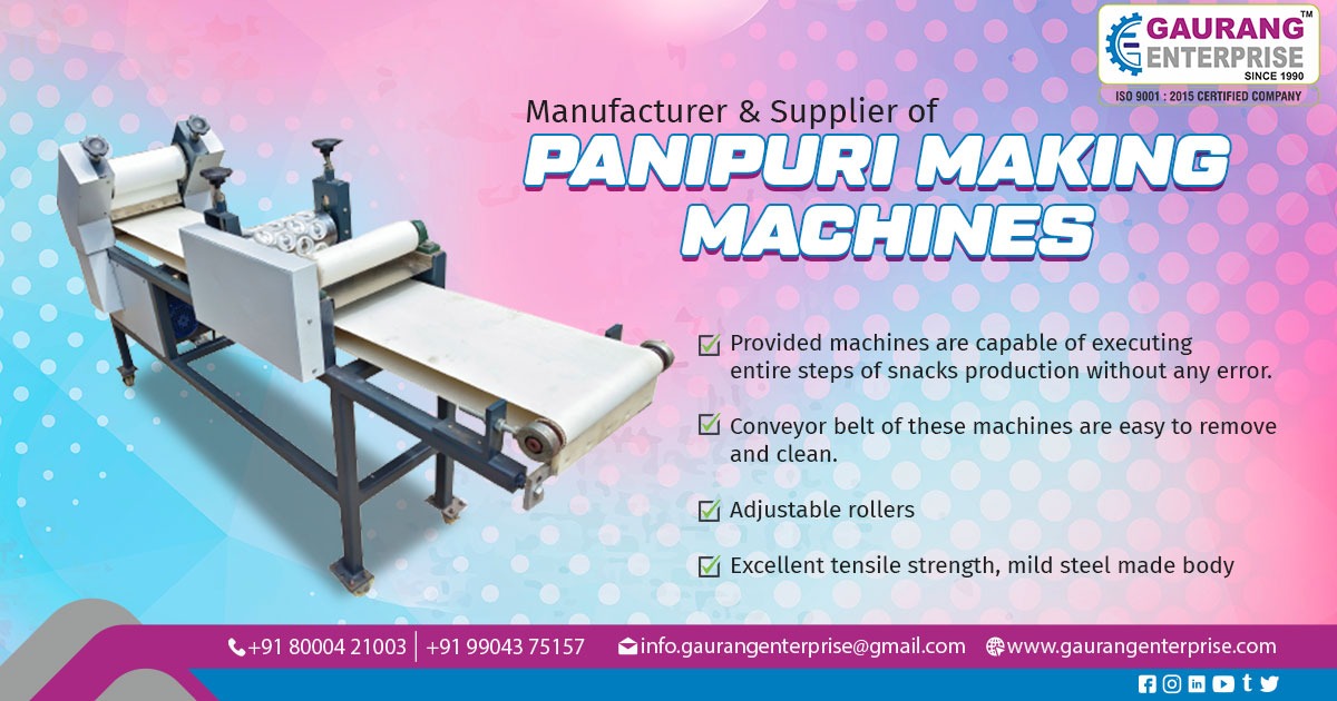 Supplier of Pani Puri Making Machine in Nagpur