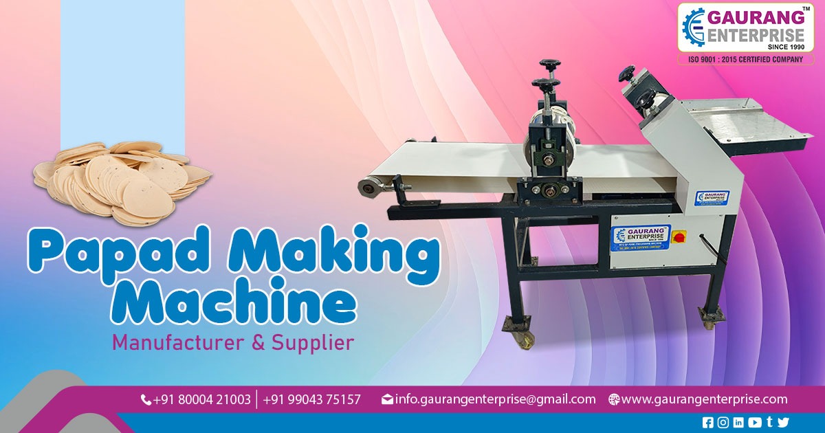 Papad Making Machine Supplier in Jaipur