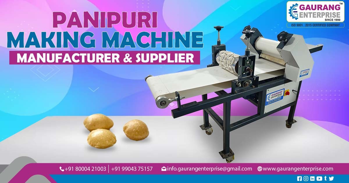 Pani Puri Making Machine Supplier in Ludhiana