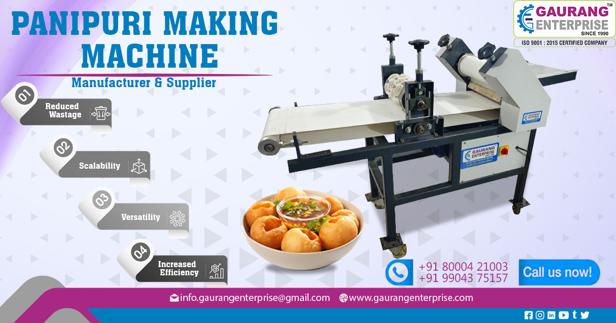 Supplier of Pani Puri Making Machine in Assam