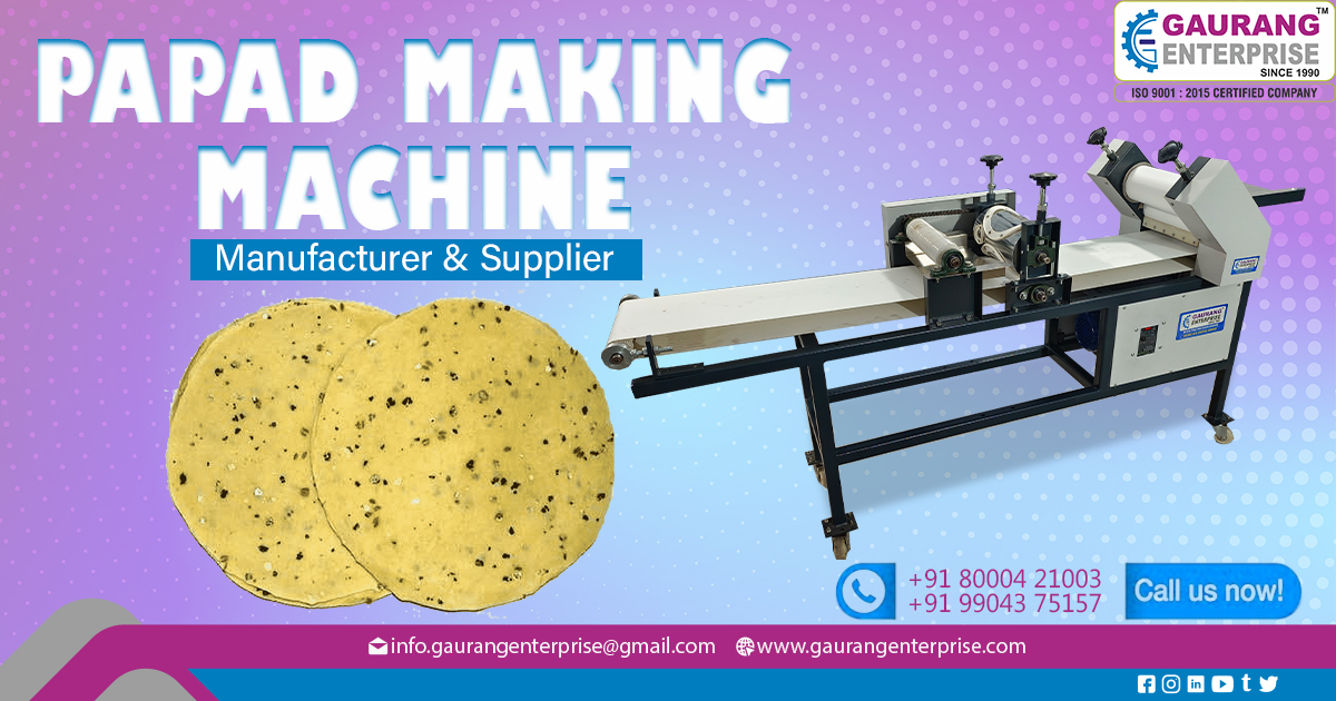 Supplier of Papad Making Machine in Kerala