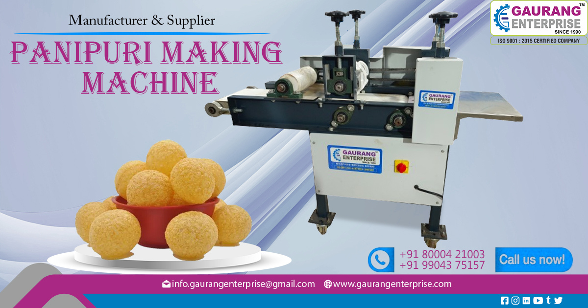 Supplier of Pani Puri Making Machine in Ratlam