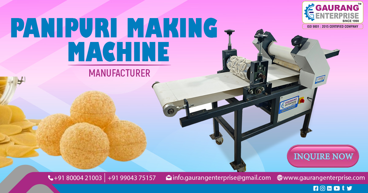 Supplier of Pani Puri Making Machine in Goa
