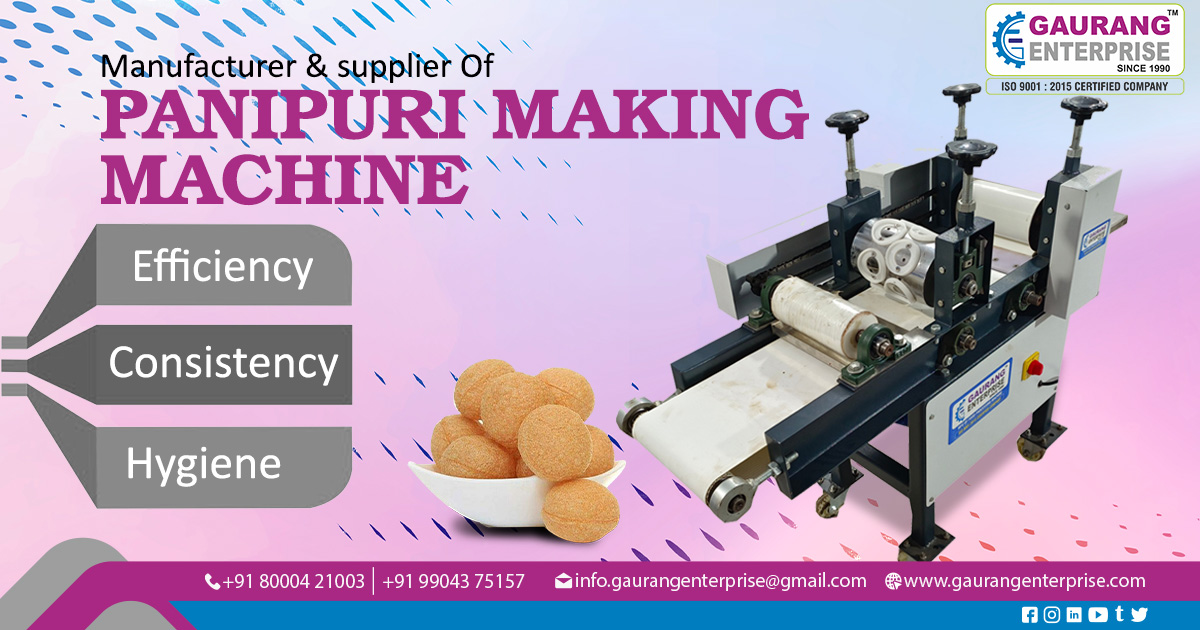 Supplier of Pani Puri Making Machine in Raipur