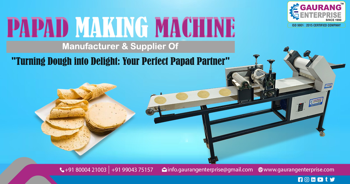 Supplier of Papad Making Machine in Andhra Pradesh