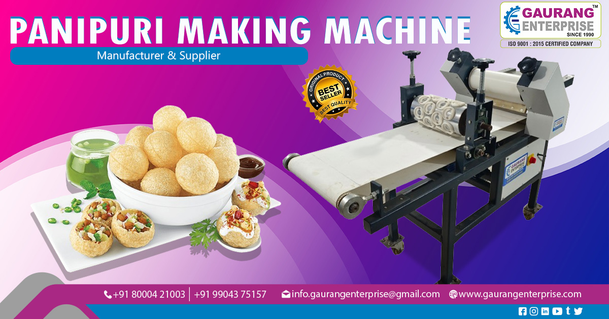 Golgappa Automatic Pani Puri Making Machine