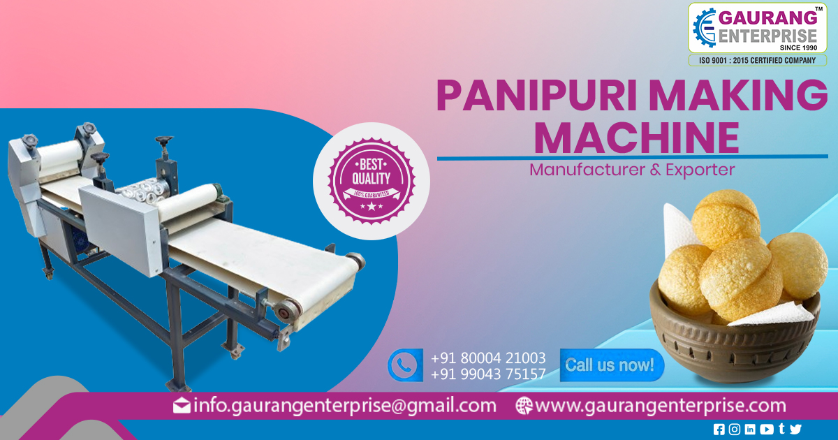 Supplier of Pani Puri Making Machine in Delhi