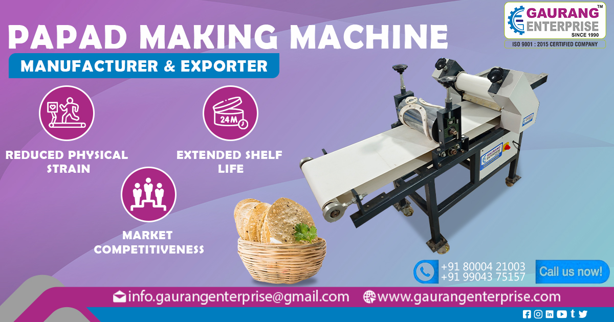 Supplier of Papad Making Machine in Chhattisgarh