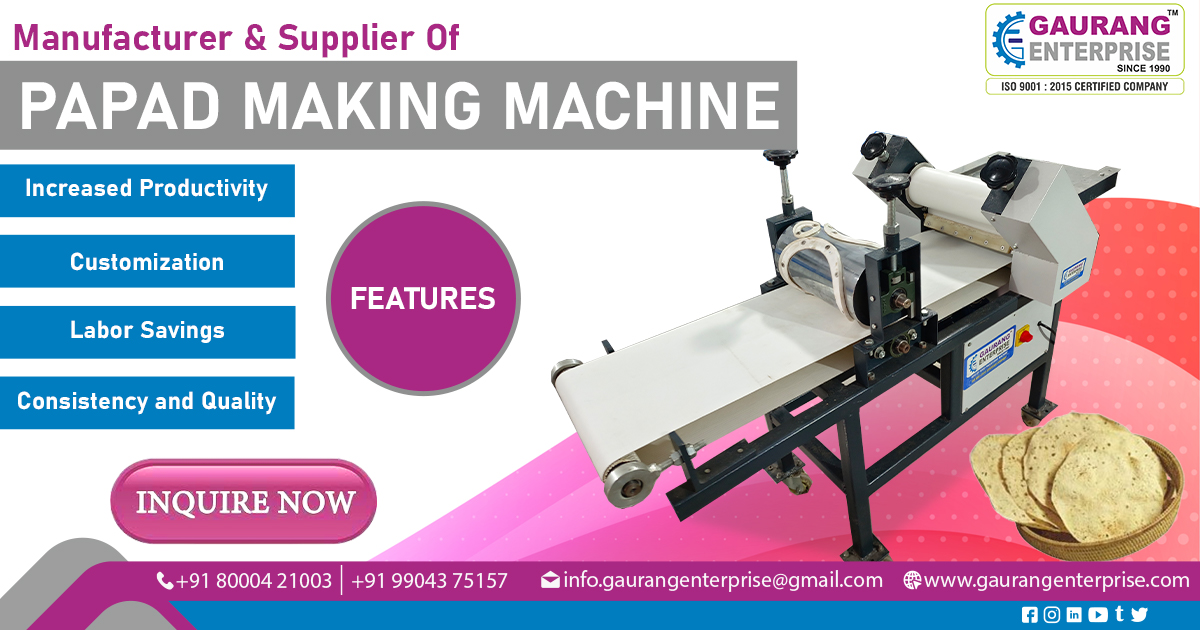 Supplier of Papad Making Machine in Odisha