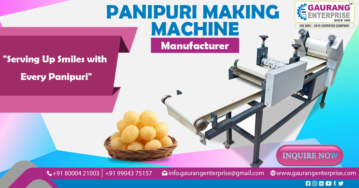 Pani Puri Making Machine in Ahmedabad