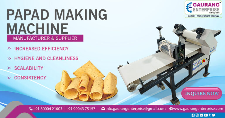 Supplier of Papad Making Machine in Haryana