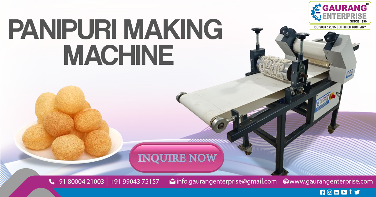 Golgappa Automatic Pani Puri Making Machine