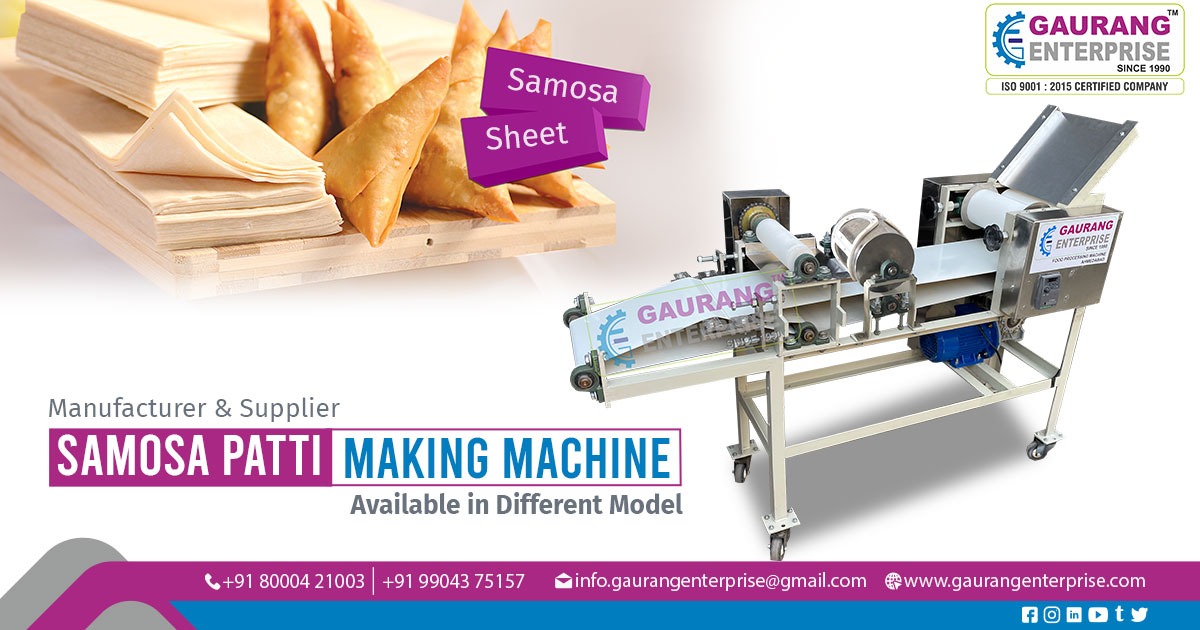 Samosa Patti Making Machine