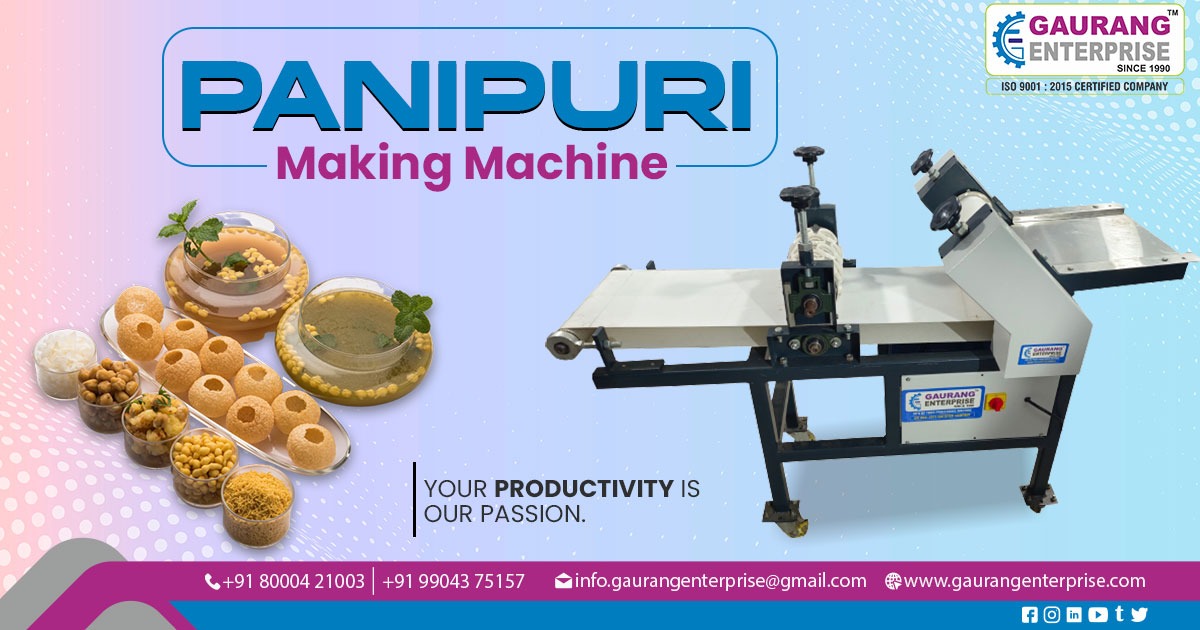 Fully Automatic Pani Puri Making Machine