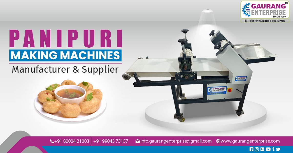 Supplier of Pani Puri Making Machine in Lucknow