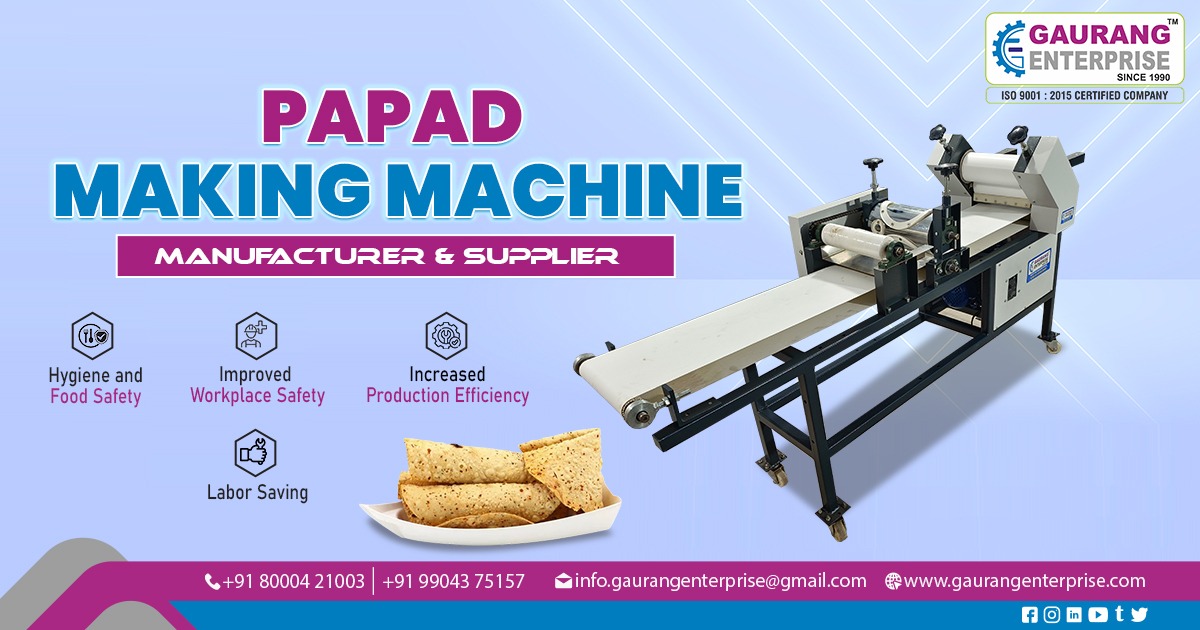 Supplier of Papad Making Machine in Jamshedpur