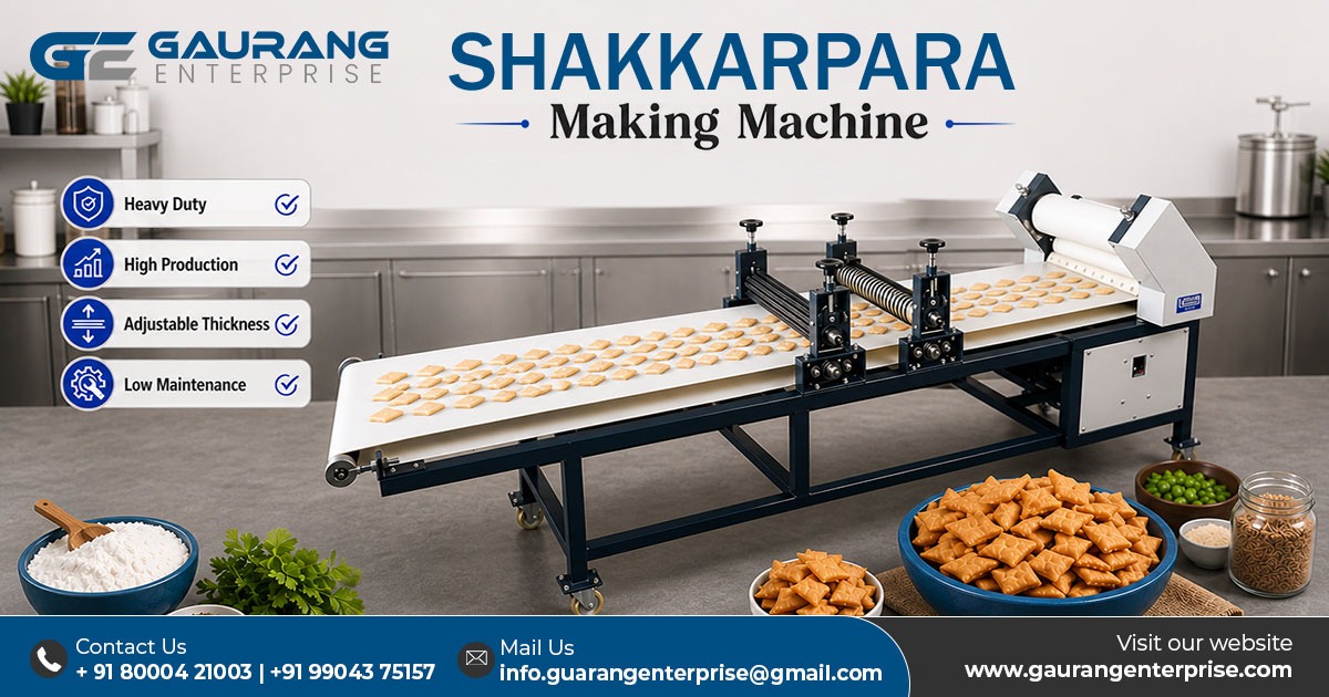 Shakkarpara Making Machine in Gujarat