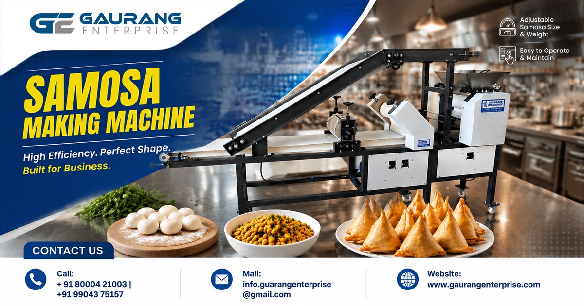 Automatic Samosa Making Machine by Gaurang Enterprise in Uttar Pradesh